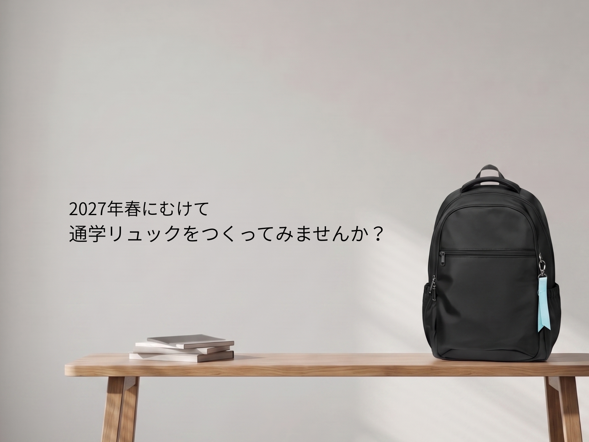 【中高生向け通学リュックを作ろうキャンペーン】バッグメーカーの株式会社きつつき工房が、2027年の通学シーンを彩る新プロジェクトを始動。