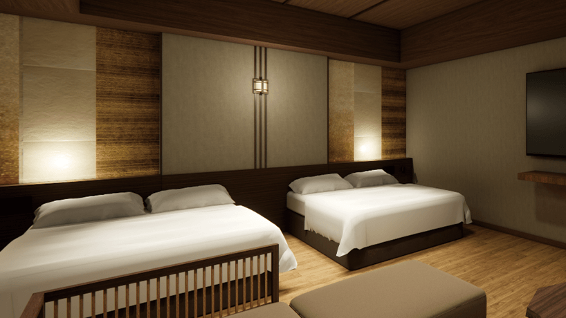 ロイヤルスイート：寝室