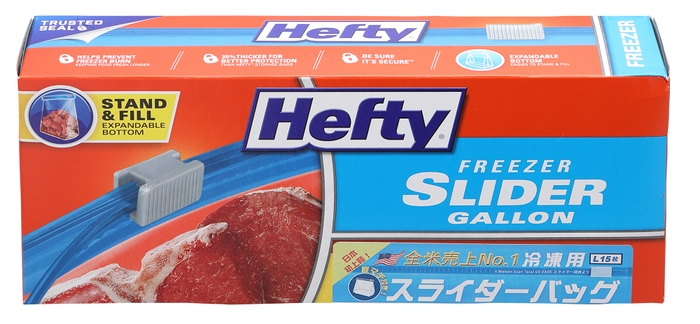 HeftyスライダーバッグL 15枚入(冷凍用)