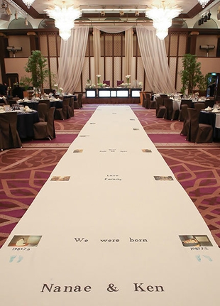 「アイルランナー」をバージンロードとして演出