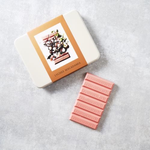 Tablette de chocolat LYCHEE MACADAMIA(ライチ&マカダミアナッツ)