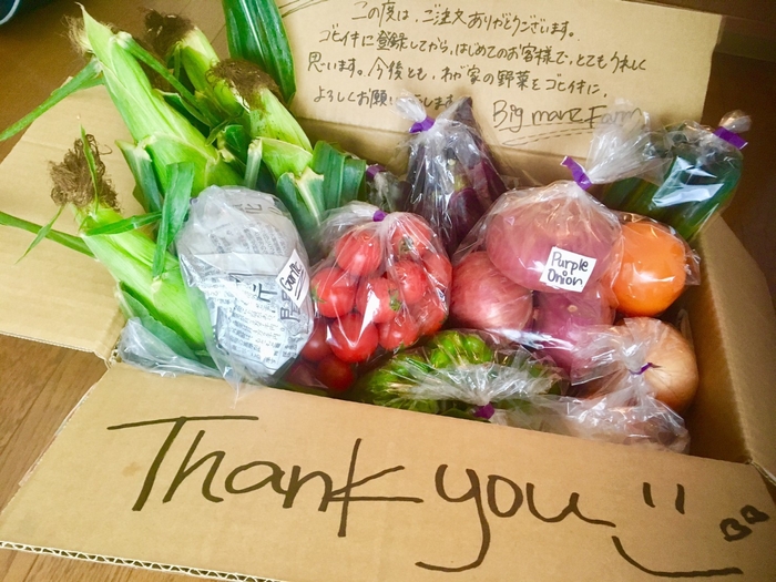 メッセージ付きでお届けしてくれる農家もたくさん