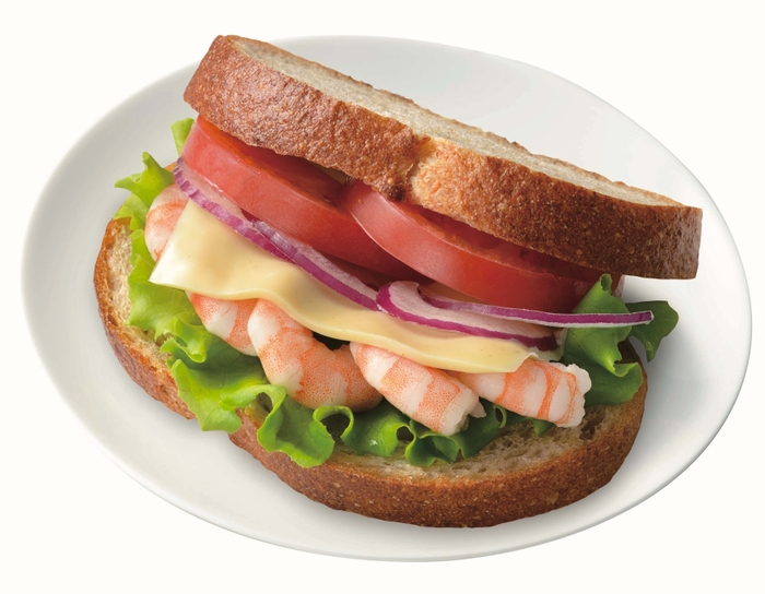 ツナマヨ風味のえびサンド