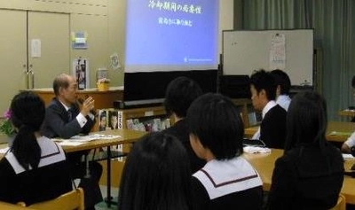 医療系進学生徒対象教育講演会　医師出身の学長が医療従事者としての心得を伝える