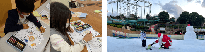 (左)2020年「お野菜まるごとたのしみ隊!」、(右)2022年「おまつりサンタがあなたの夢をかなえ隊!」