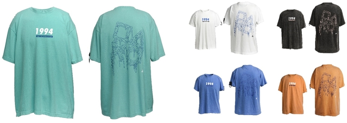 「スプレーアート ユーズド加工 プリントTシャツ / PlayStation(TM)」