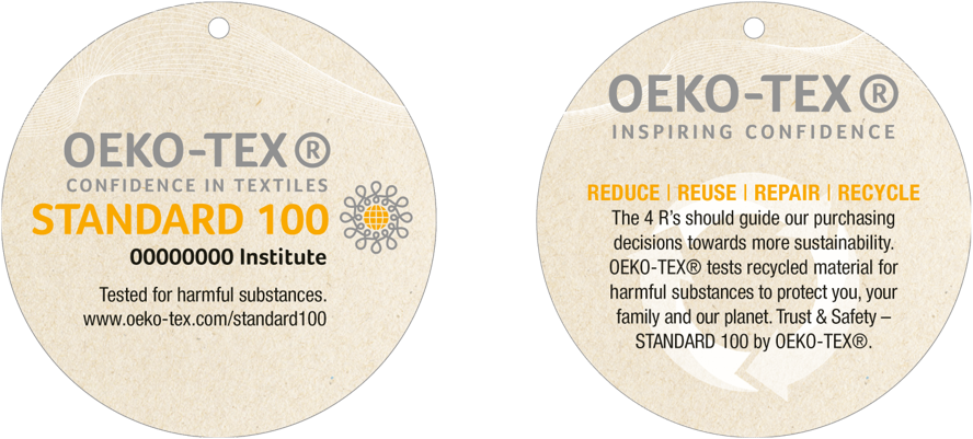 オーダー用　エコテックス®コットン使用　価格内訳記載 エコテックス® スタンダード100」認証 リサイクル素材に関する規定が