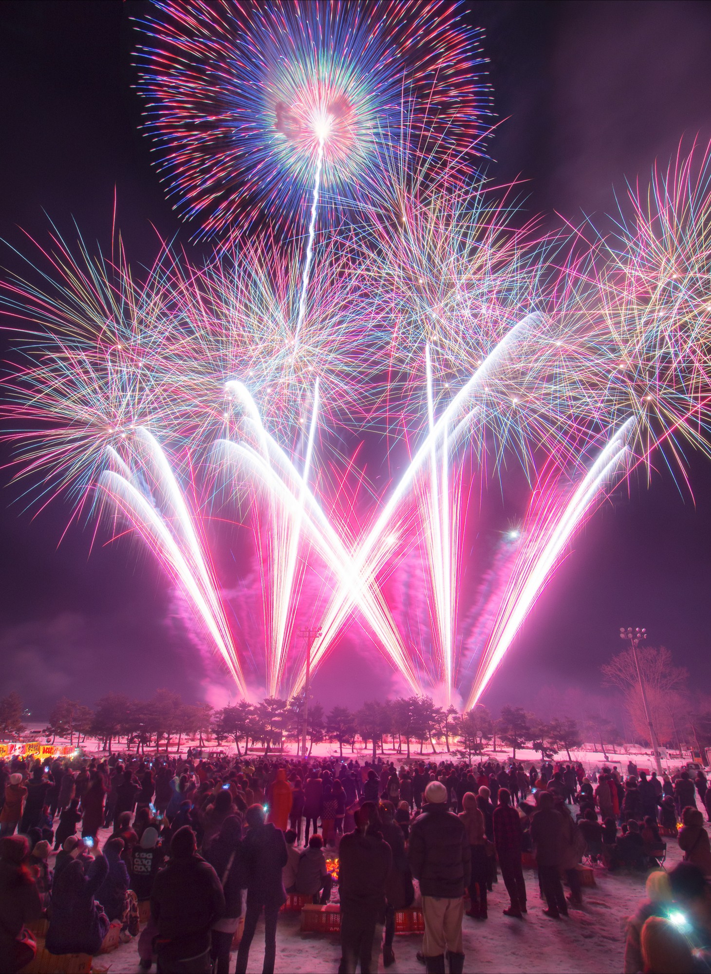 【昭和村】「冬の夜空を彩る」