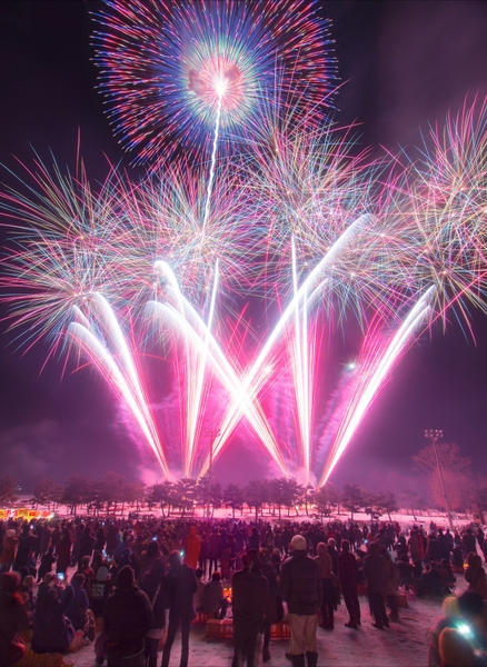 【昭和村】「冬の夜空を彩る」