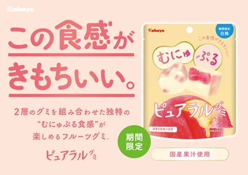 “むにゅぷる食感” の「ピュアラルグミ」から春の期間限定商品が 新パッケージで登場！