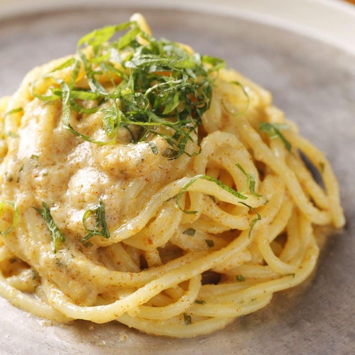 国産本からすみのクリームソース&スパゲッティ