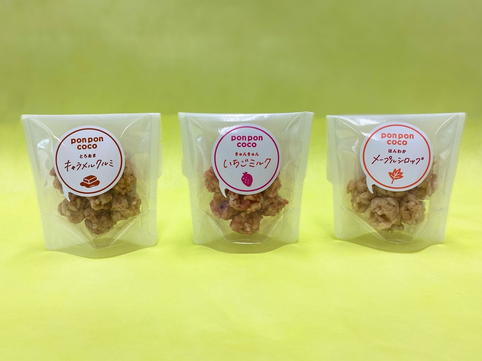 持ち歩きしやすい!少量サイズのpon pon coco