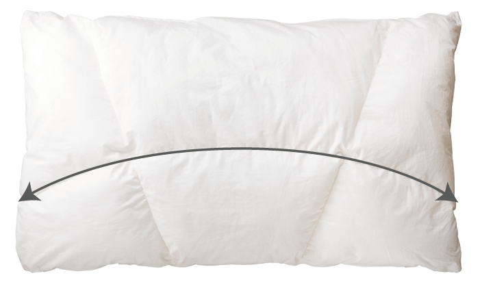 リラクシングピロー表面矢印あり