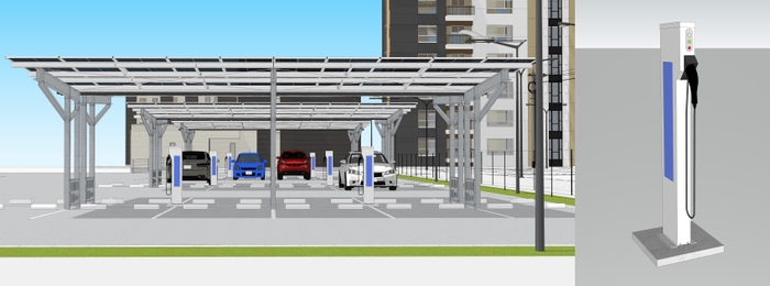 充電器付き駐車場イメージ