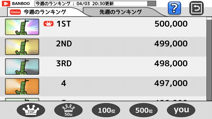 ランキング開示イメージ