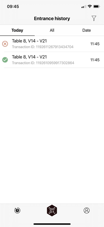 エントランス履歴