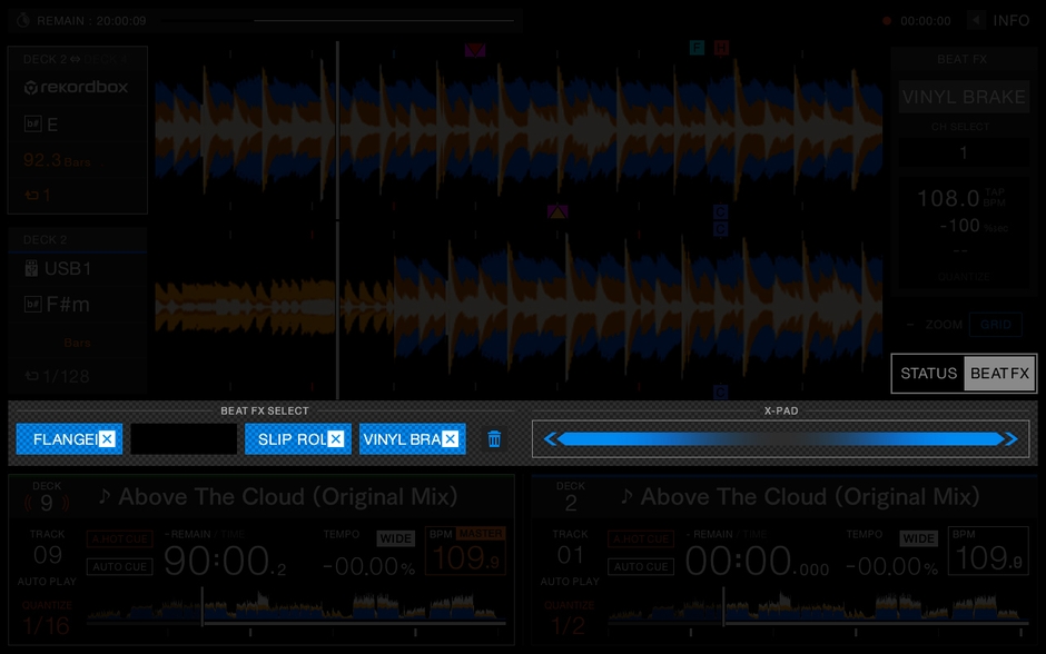 より直感的な操作を可能にするBEAT FX BANKとX-PAD