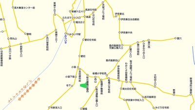 つくばみらい市路線図　※PCソフトウェア「駅すぱあと」の表示イメージ