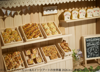 “甘くて香ばしい”世界観を堪能♪ 「ミニチュアベーカリー＆スイーツアートの世界展」 4月10日～大阪で初開催！