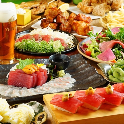 "最上級"雲丹のせマグロ寿司&上ミスジステーキがメインのコース