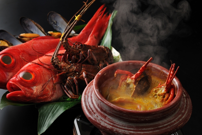 【界 アンジン】和風ブイヤベース_鍋寄り