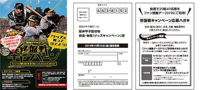 左から）≪キャンペーンポスター≫、≪専用応募ハガキ（裏・表）≫
