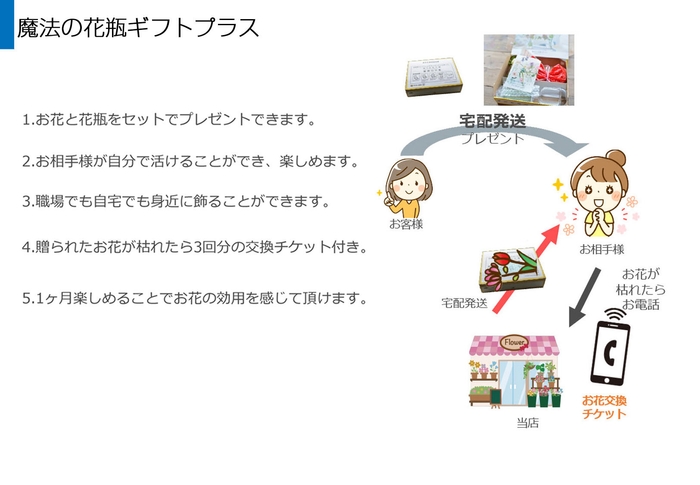 魔法の花瓶ギフトプラス 特長