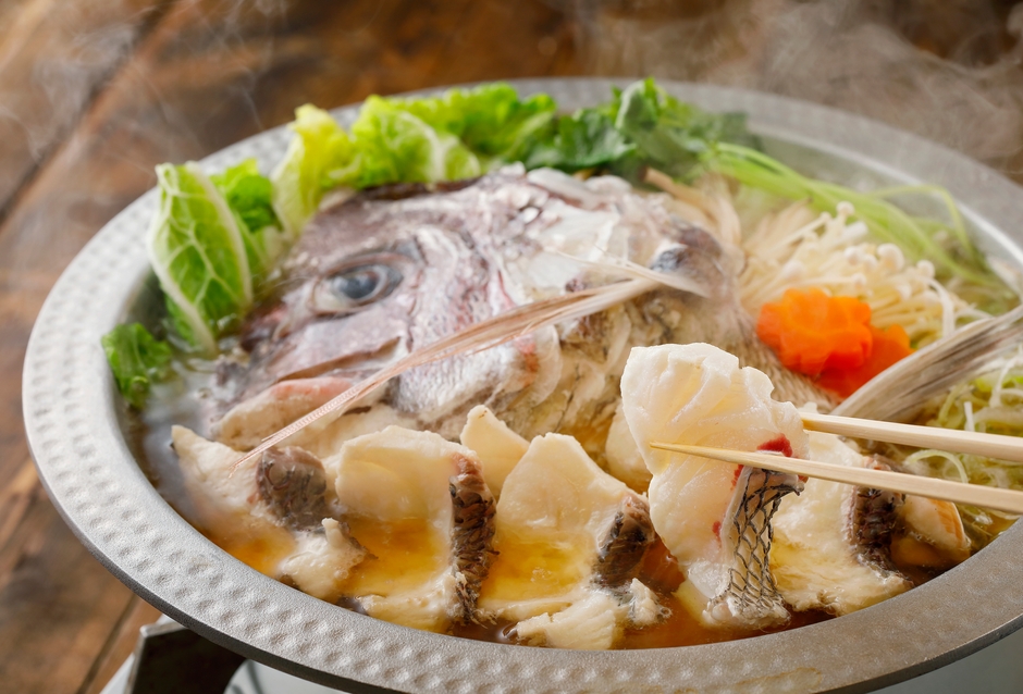 天然真鯛のすき鍋