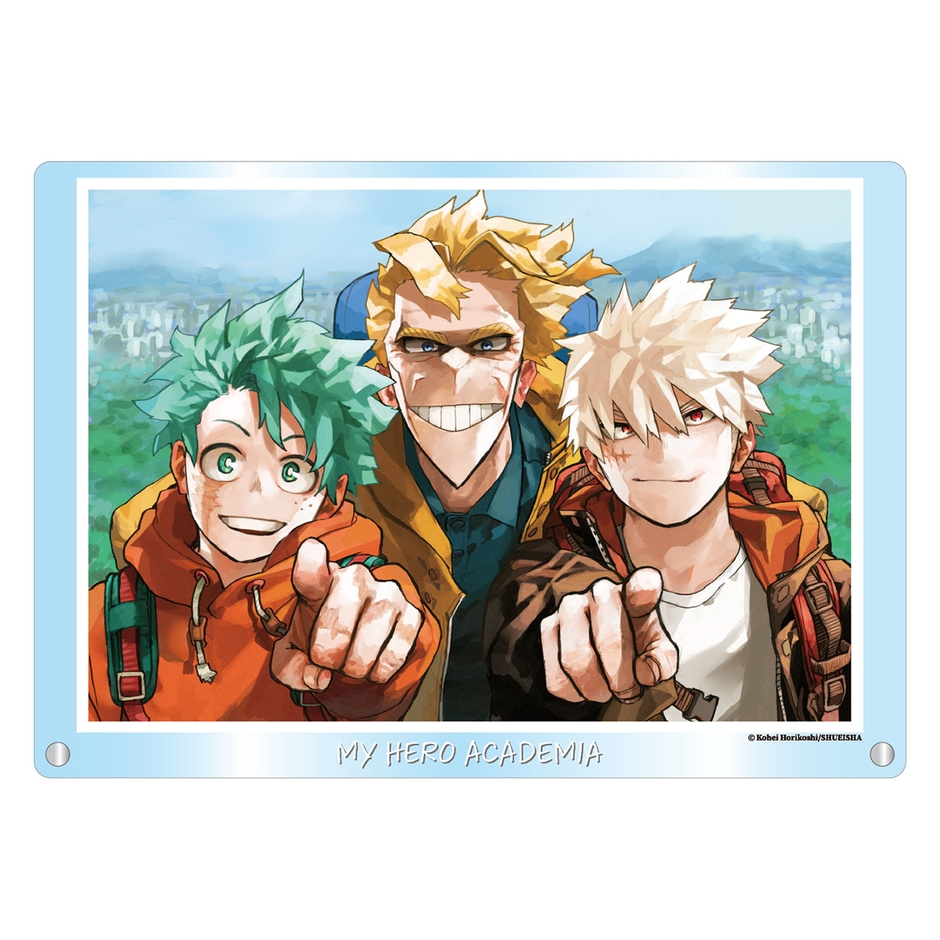 アクリルアート　緑谷出久・爆豪勝己・オールマイト【Snapshot】  (C)堀越耕平／集英社