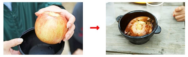 焼きリンゴ体験(イメージ)