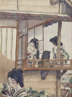 堂本印象《和倉温泉の女》大正3年(1914) 京都府立堂本印象美術館蔵
