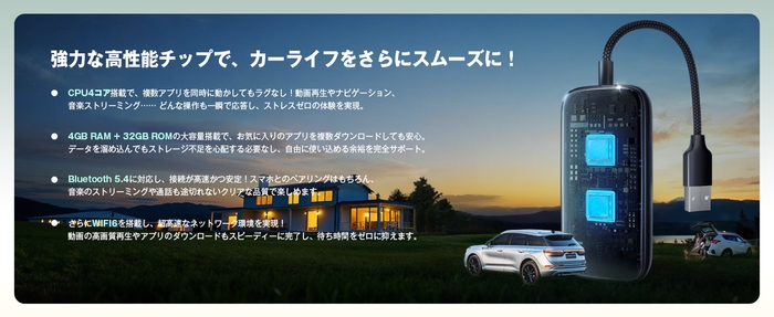 大容量メモリ＆高速通信搭載