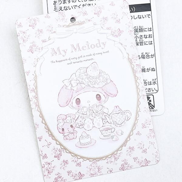 マイメロちゃんが天使すぎる、、！薄いピンクカラーで白いドレスがメルヘンチックな白いちごのティータイムシリーズアイテムです。