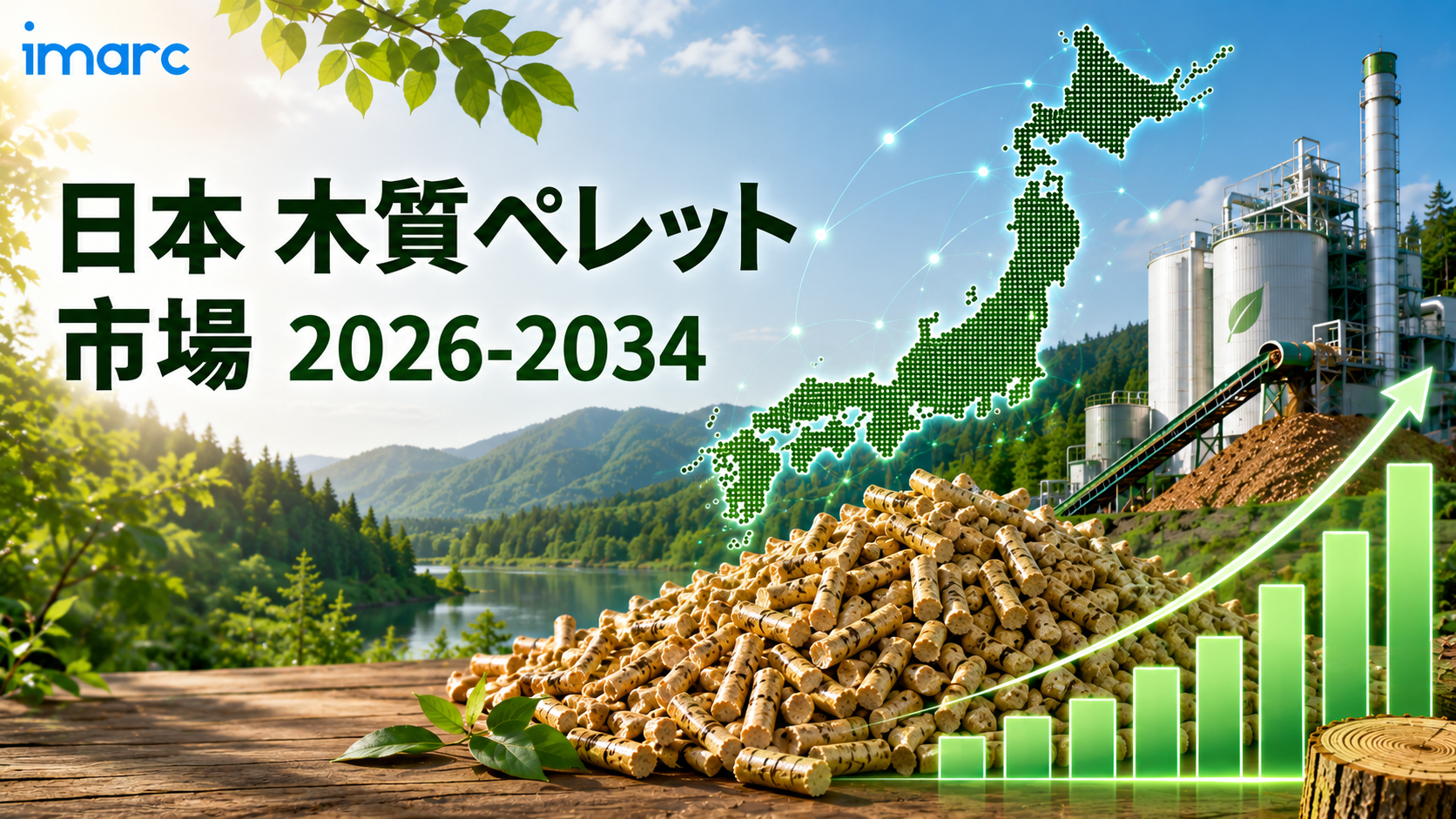 日本木質ペレット市場は大きな成長機会が見込まれており、2034年までに米ドル 1.1744 十億に達し、CAGR 6.40%で成長すると予測