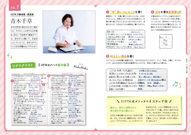 CITTA手帳の具体的な使い方をオールカラーで解説します。