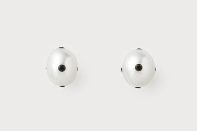 Signature Polkadots Earrings, Black