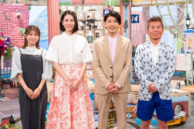 左から、大仁田 美咲（朝日放送テレビアナウンサー）、松下 奈緒、藤木 直人、勝俣 州和