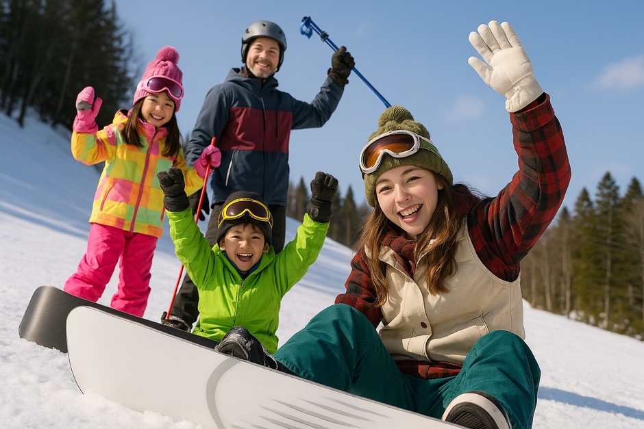 冬休み〜春休みはスキー/スノーボード♪ ※イメージ画像