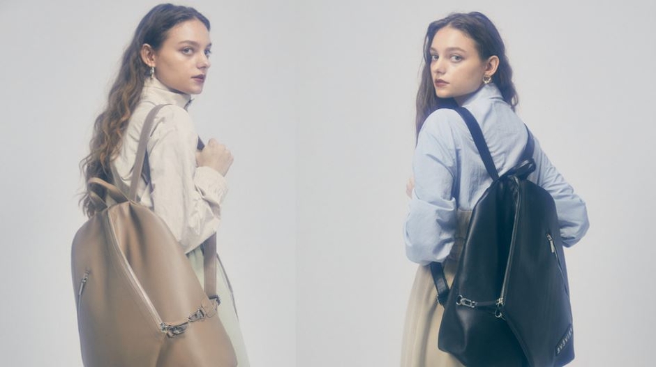 PRIVEVEで発売中のTHE VEGAN LEATHER DESIGN BACKPACK （3色展開）は、13インチノートパソコンもすっぽり収納