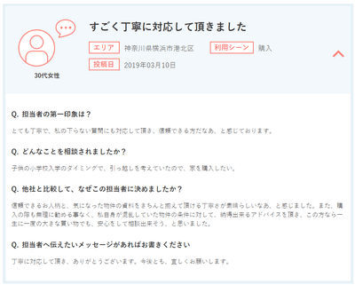 30代 女性 購入 ありがとうの声