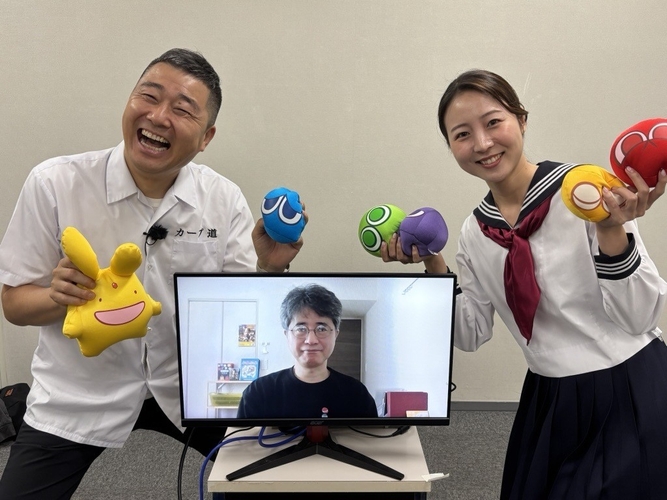 中島尚樹、米光一成(ぷよぷよ生みの親)、川上夏子(HOMEアナウンサー)