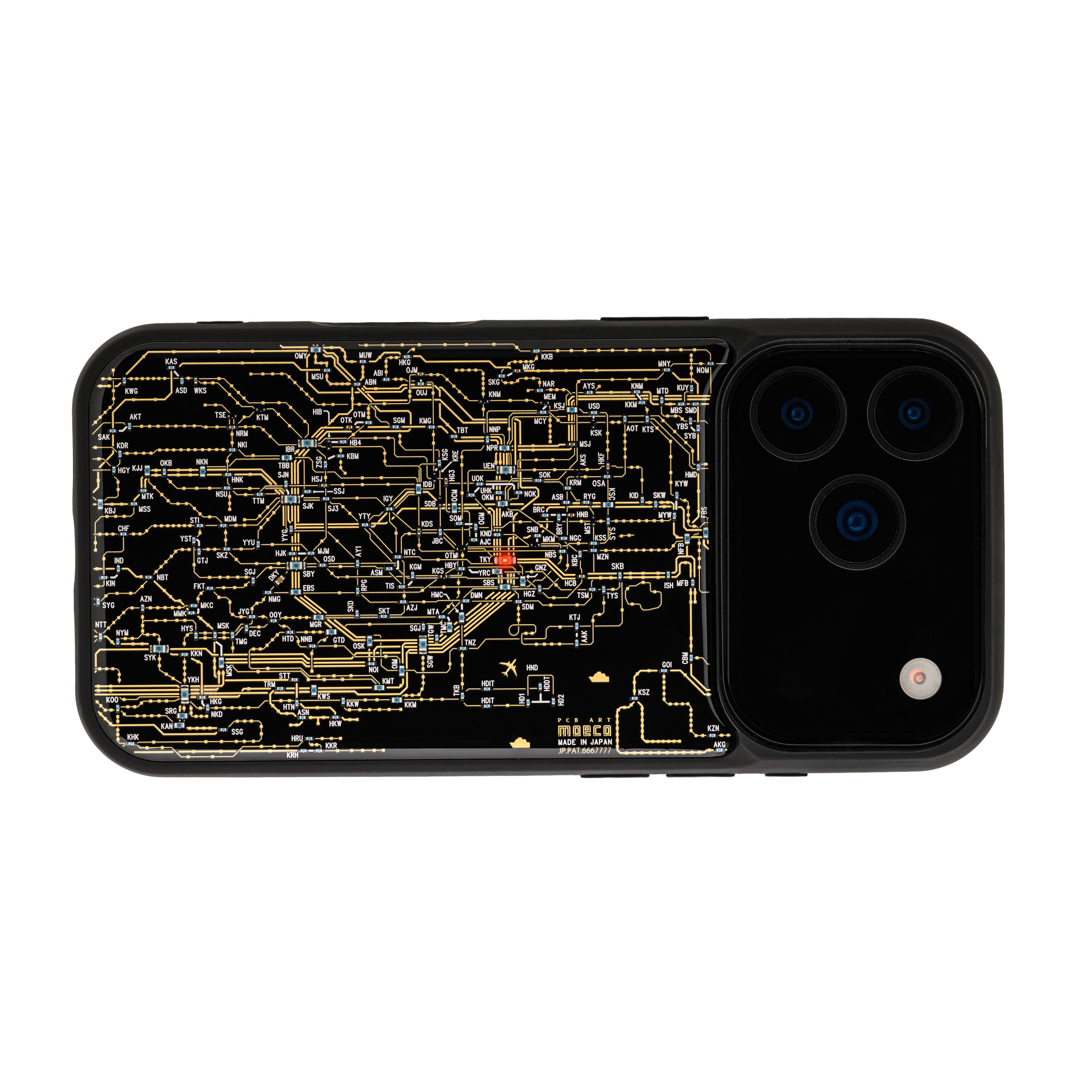 FLASH 東京回路線図 iPhone 17 Pro ケース 黒