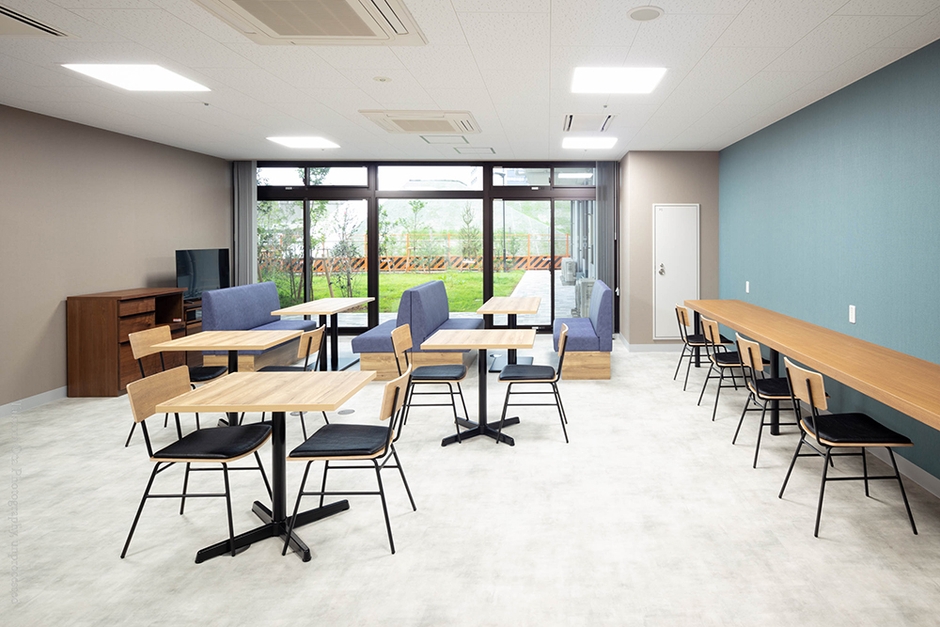 「特別養護老人ホーム 新田楽生苑」職員休憩室