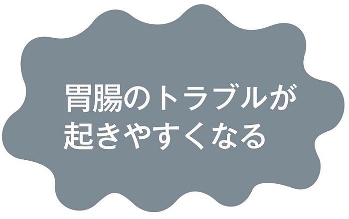 猫背の悪影響:胃腸のトラブルが起きやすくなる