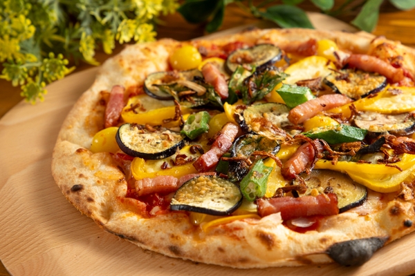 ▲「夏野菜7種のオルトナーラピッツァ」