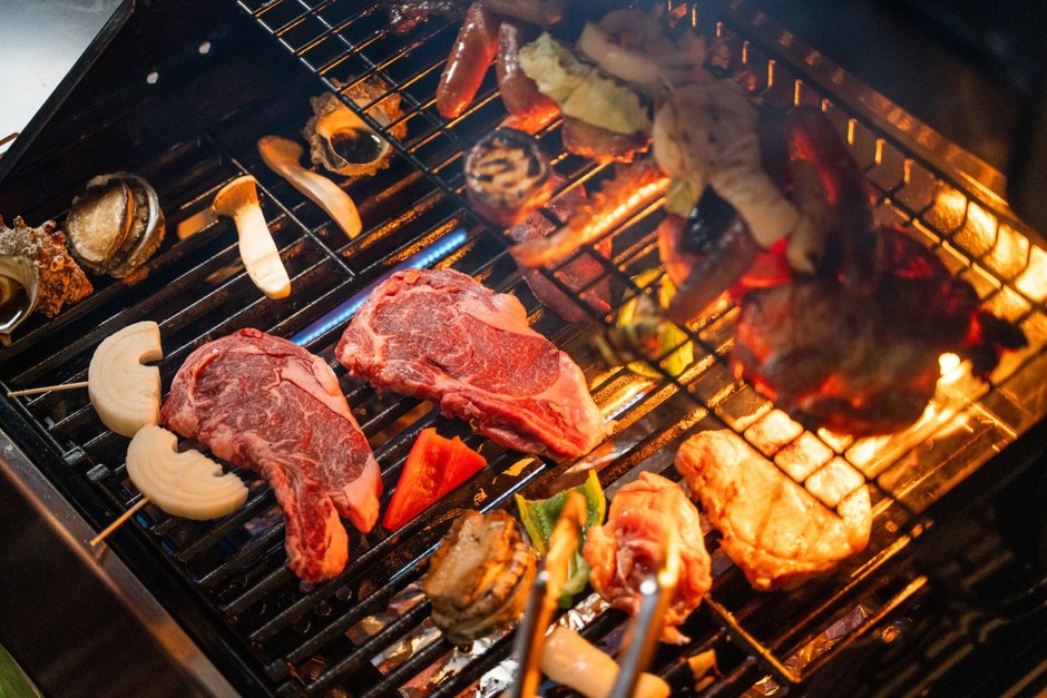 BBQの様子