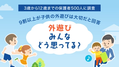 ＜子供の外遊びに関する意識調査＞ 9割以上が子供の外遊びは大切だと回答
