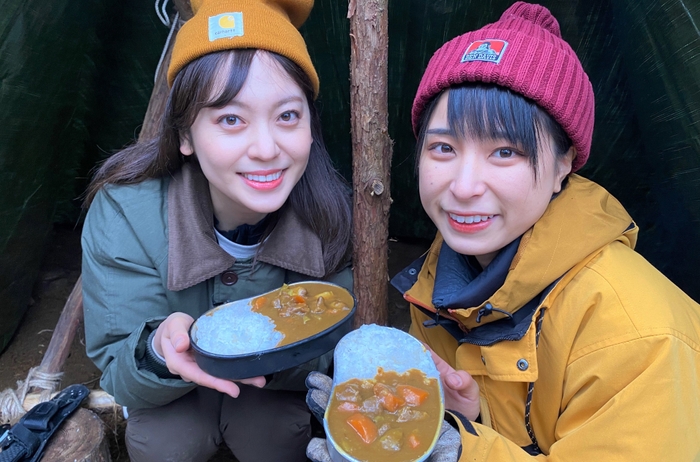 (7)飯ごうで朝カレー作り