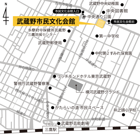 蔵野市民文化会館 アクセス