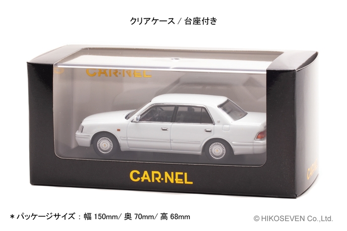 1/43 トヨタ クラウン ロイヤルサルーンG (JZS155) 1999 White Pearl Crystal Shine:パッケージ